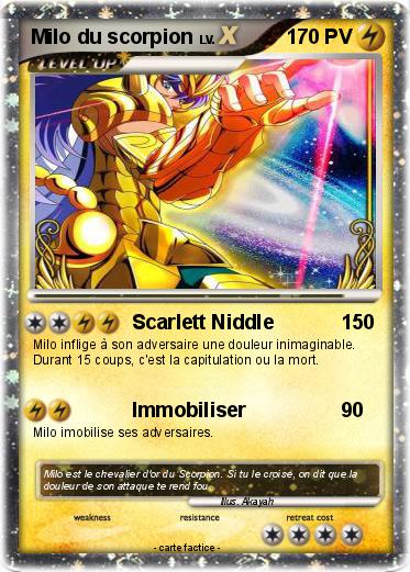 Pokemon Milo du scorpion