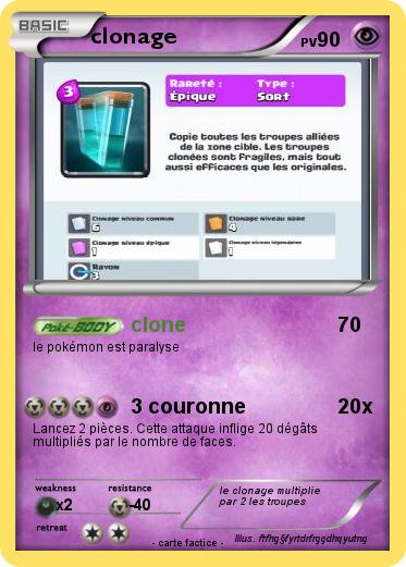 Pokemon clonage
