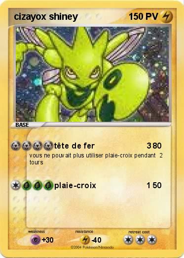 Pokemon cizayox shiney