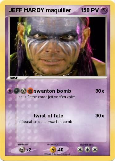 Pokemon JEFF HARDY maquiller