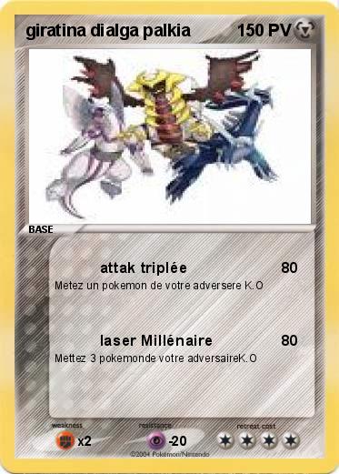 Pokemon giratina dialga palkia