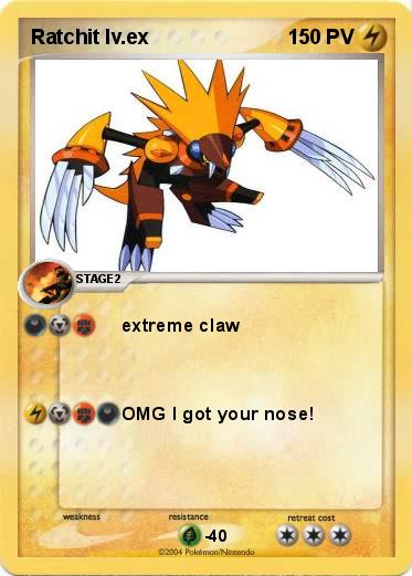 Pokemon Ratchit lv.ex