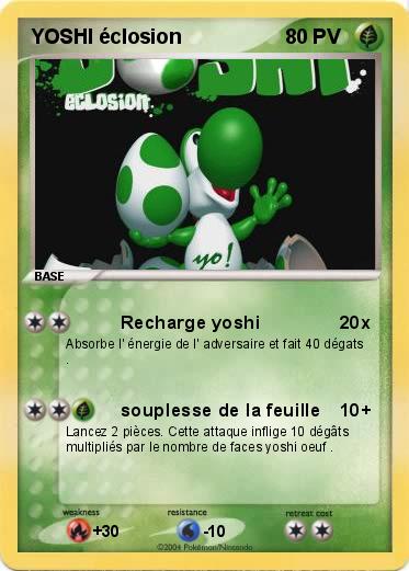 Pokemon YOSHI éclosion 