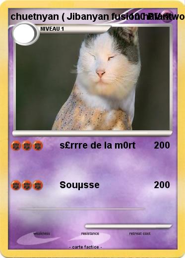 Pokemon chuetnyan ( Jibanyan fusion hafantwolf )