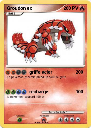 Pokemon Groudon ex