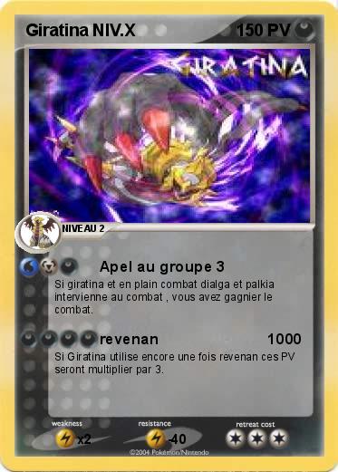 Pokemon Giratina NIV.X