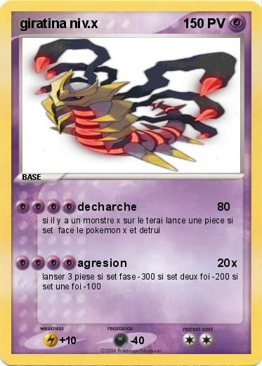 Pokemon giratina niv.x