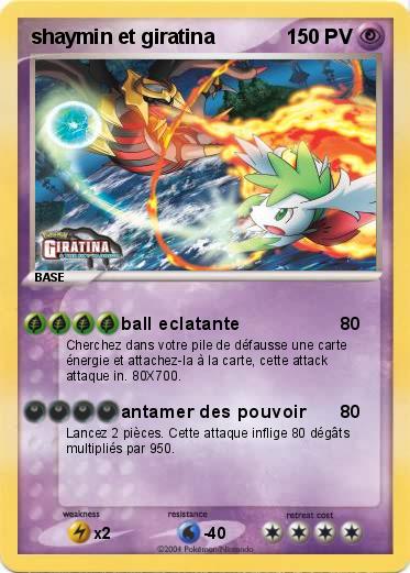 Pokemon shaymin et giratina