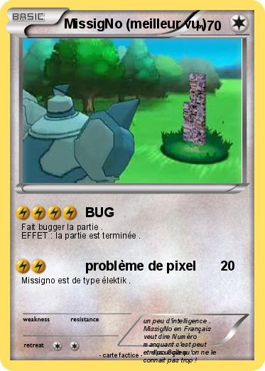 Pokemon MissigNo (meilleur vu )