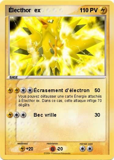 Pokemon Électhor  ex