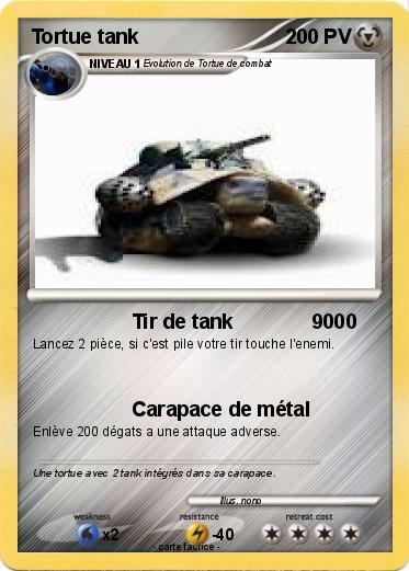 Pokemon Tortue tank