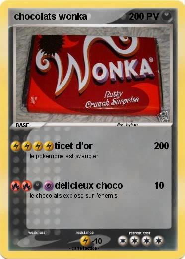 Pokemon chocolats wonka