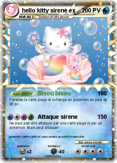 Pokemon hello kitty sirene ex