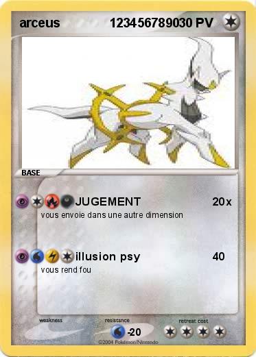 Pokemon arceus              1234567890