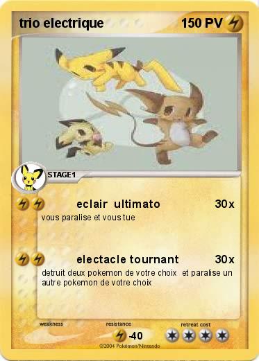 Pokemon trio electrique