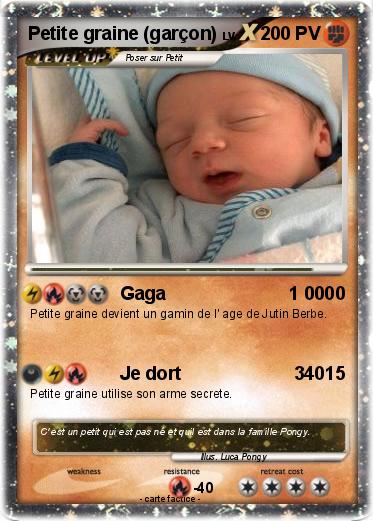 Pokemon Petite graine (garçon)