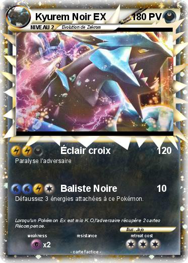 Pokemon Kyurem Noir EX