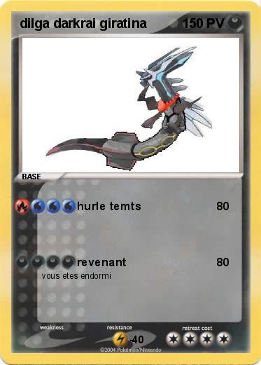 Pokemon dilga darkrai giratina