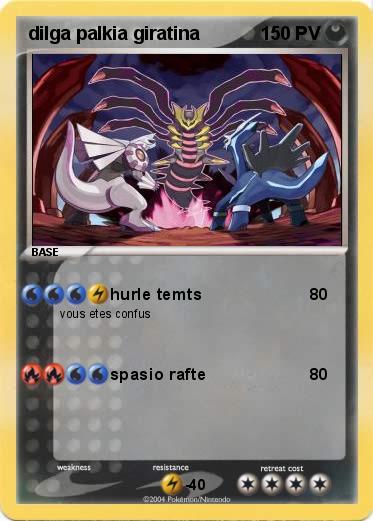 Pokemon dilga palkia giratina