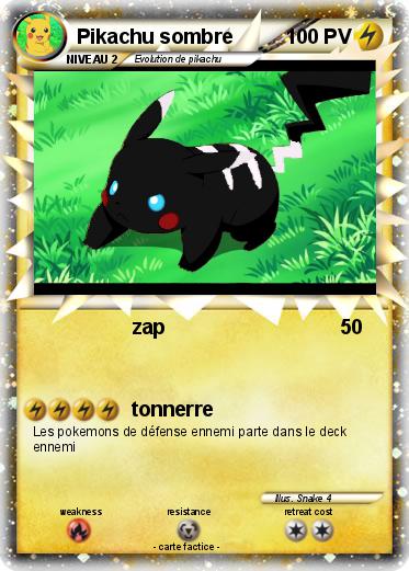 Pokemon Pikachu sombre