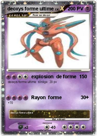 Pokemon deoxys forme ultime