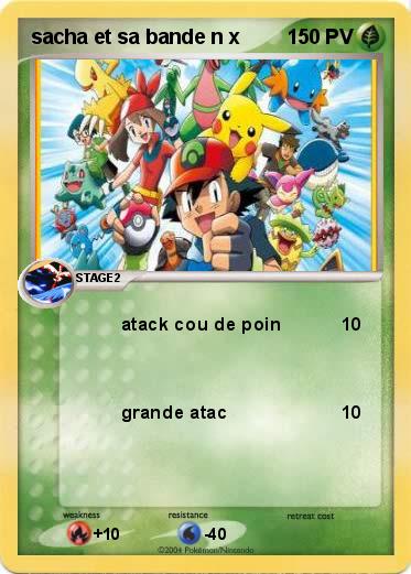 Pokemon sacha et sa bande n x