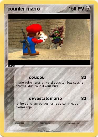 Pokemon counter mario