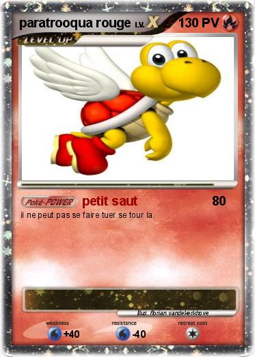 Pokemon paratrooqua rouge