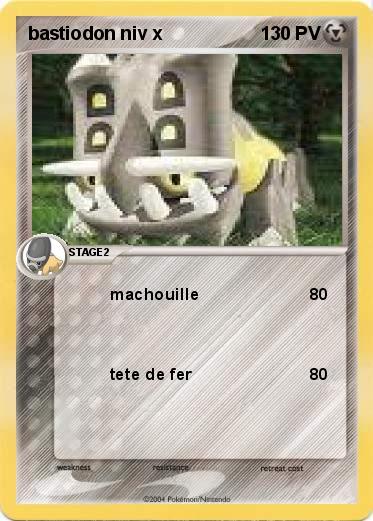Pokemon bastiodon niv x