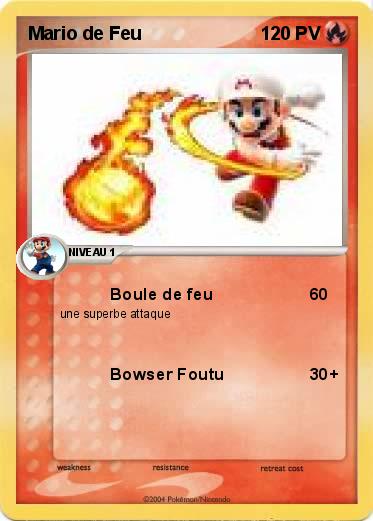 Pokemon Mario de Feu