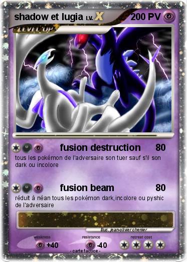 Pokemon shadow et lugia