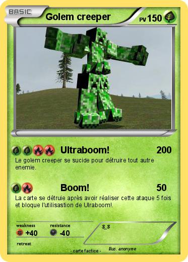 Pokemon Golem creeper