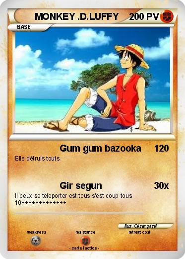 Pokemon MONKEY .D.LUFFY