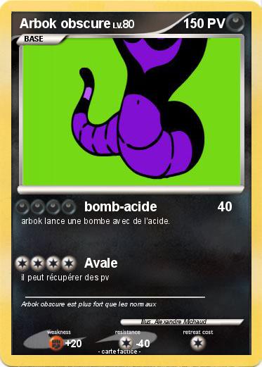 Pokemon Arbok obscure