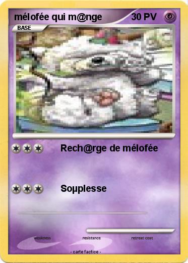 Pokemon mélofée qui m@nge