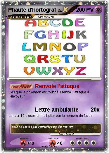Pokemon Phaute d'hortograf