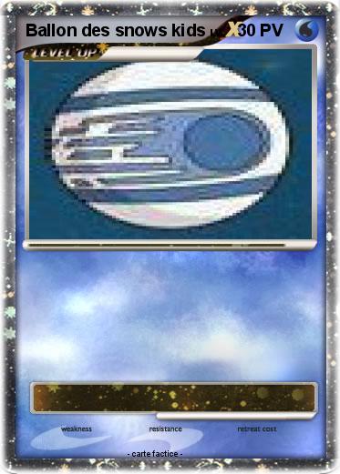 Pokemon Ballon des snows kids