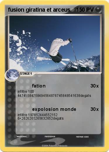 Pokemon fusion giratina et arceus 