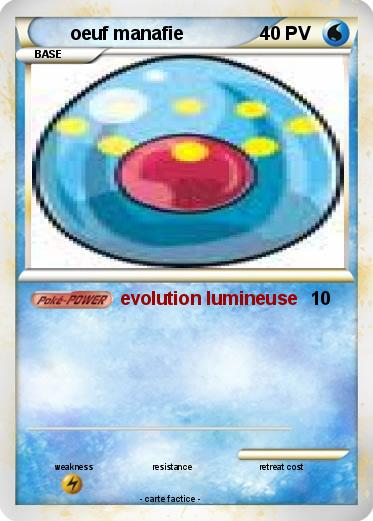 Pokemon oeuf manafie