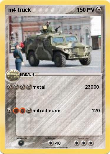 Pokemon m4 truck