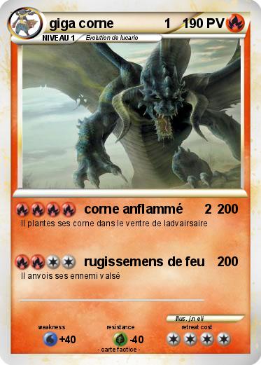 Pokemon giga corne              1