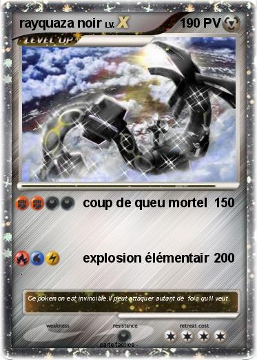 Pokemon rayquaza noir