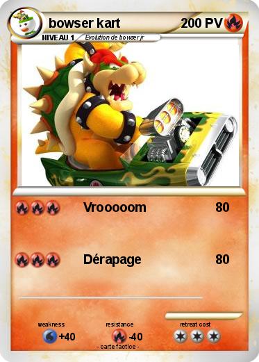 Pokemon bowser kart