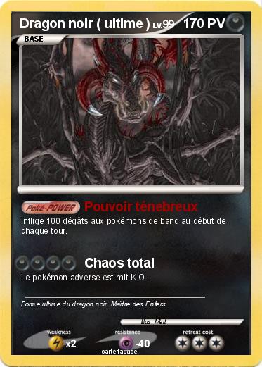 Pokemon Dragon noir ( ultime )