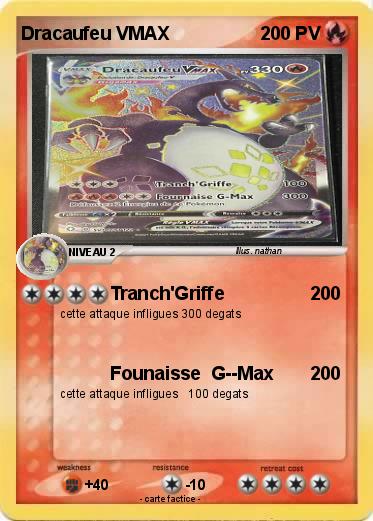 Pokemon Dracaufeu VMAX