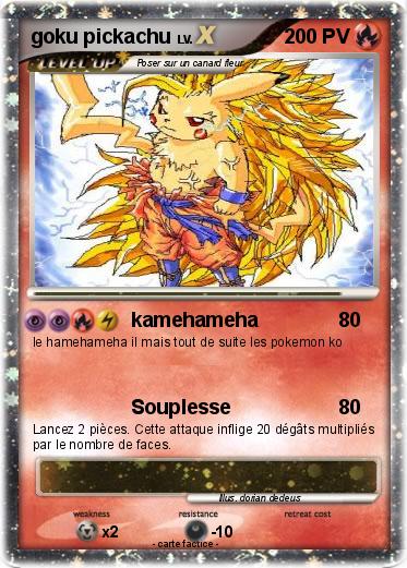 Pokemon goku pickachu
