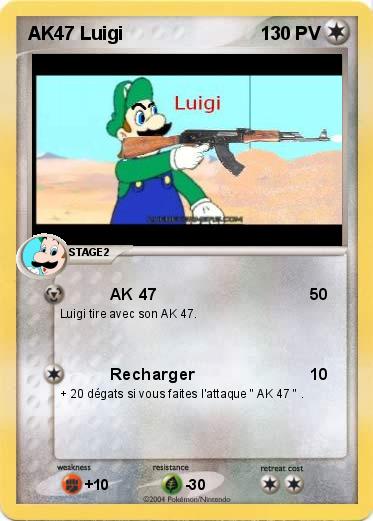 Pokemon AK47 Luigi 