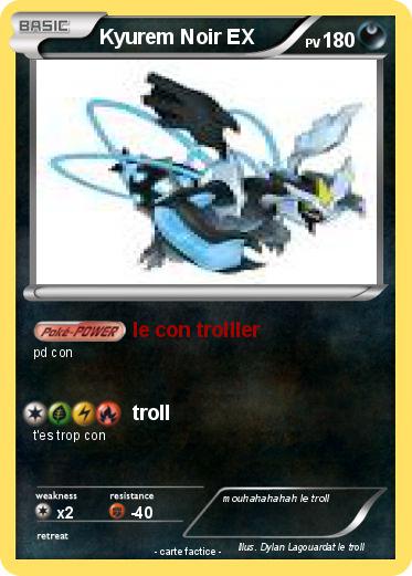Pokemon Kyurem Noir EX