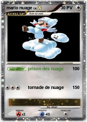 Pokemon mario nuage