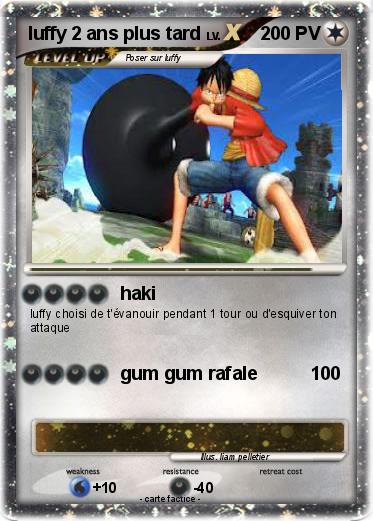 Pokemon luffy 2 ans plus tard